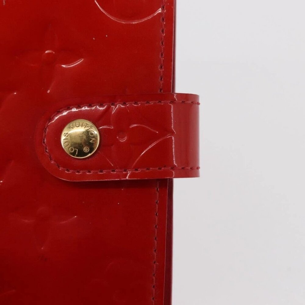 LOUIS VUITTON Monogram Vernis Agenda PM Day Planner Cover Red - Picture 15 of 16